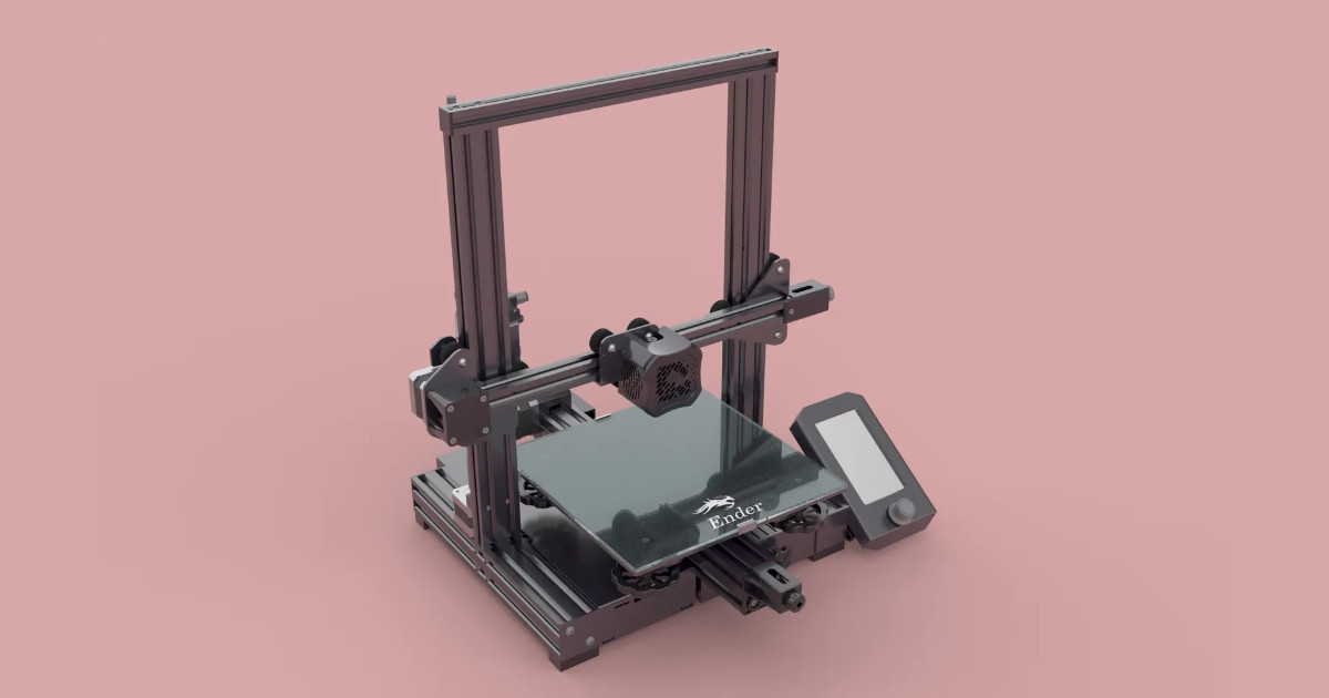 Bilden visar en Creality Ender 3 skrivar.