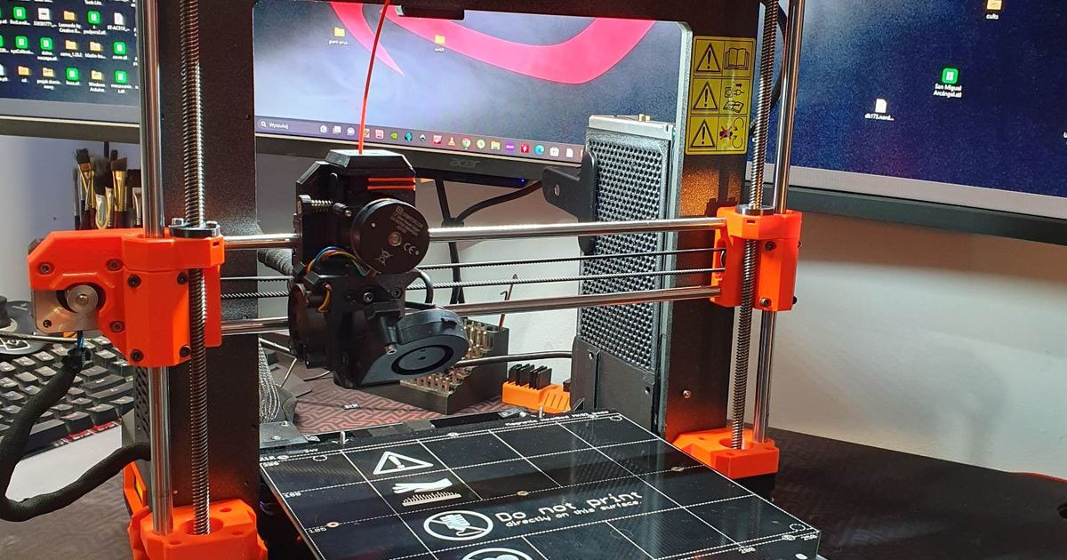 Bilden visar en Prusa mk3 Ulitmate 3d -skrivar.